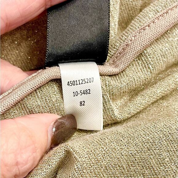 WHBM Off-the-Shoulder Gold Metallic Shimmer Top Size Small β¨ππ« - Picture 9 of 13
